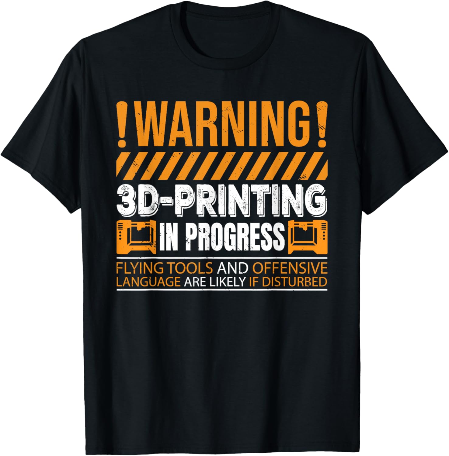 Warning 3D Printing In Progress 3D Printer