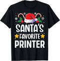 Santas Favorite Printer Christmas Matching Group Pajama