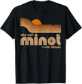 Vintage Why Not Retro Minot City North Dakota Usa Gift