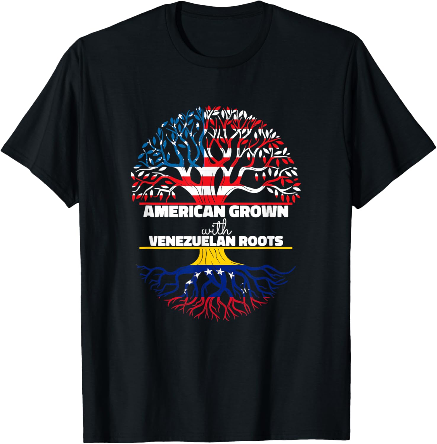 American Grown With Venezuelan Roots Half Usa Venezuela Flag
