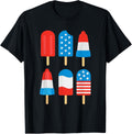4Th Of July Popsicle White Red Blue American Flag Patriotic