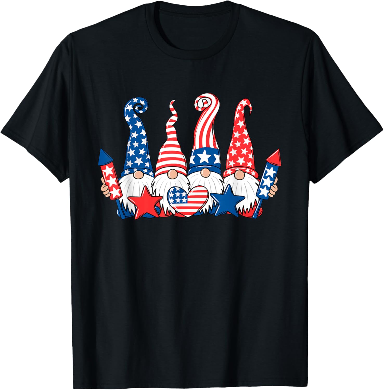 Funny Gnomes Patriotic American Flag Cute Gnomes 4Th Of July