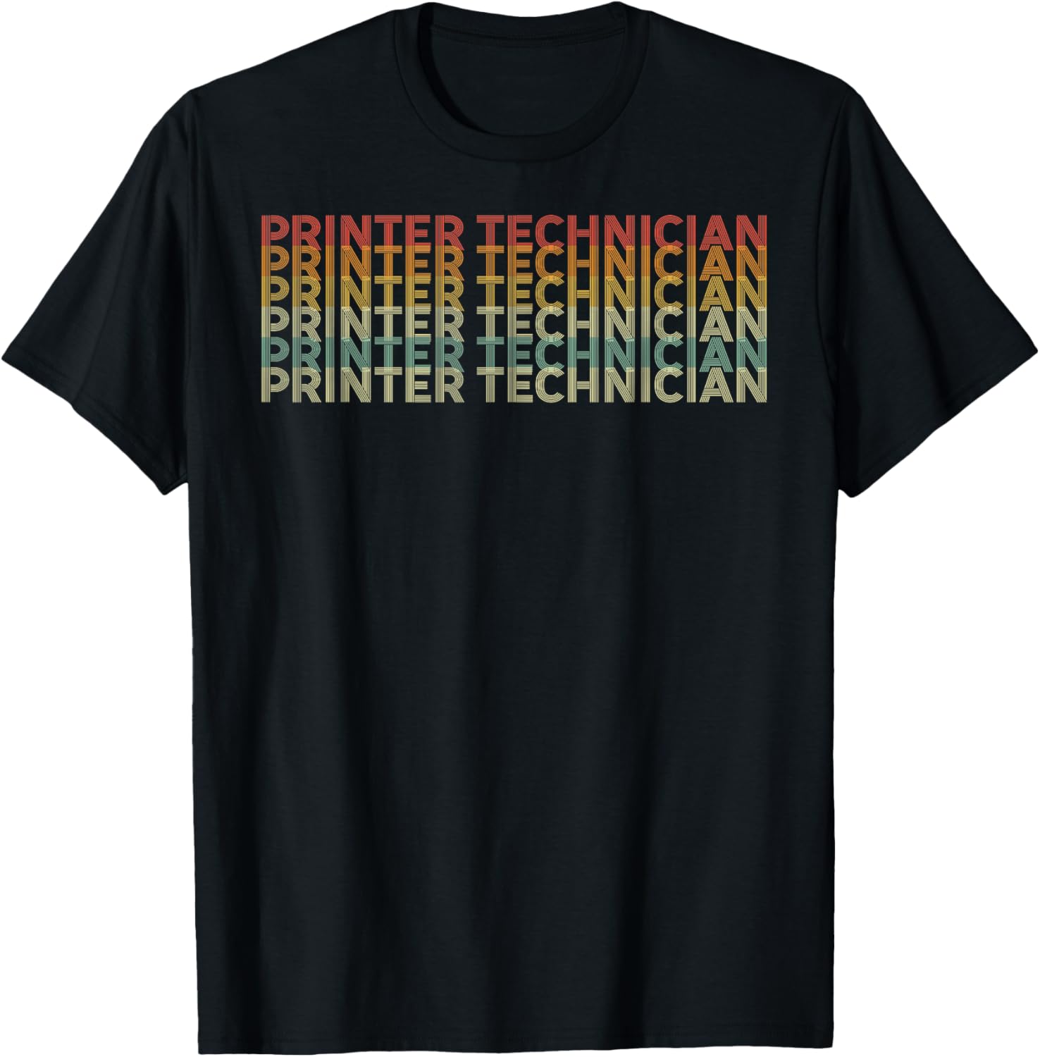 Retro 70S Printer Technician Job Title