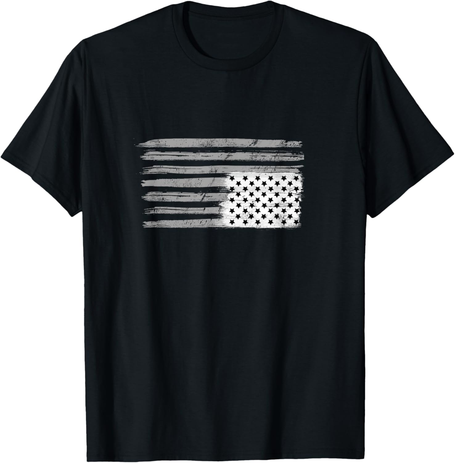Black And White American Flag Resist Upside Down Usa T Shirt
