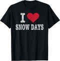Vintage I Love Snow Days Funny Gift