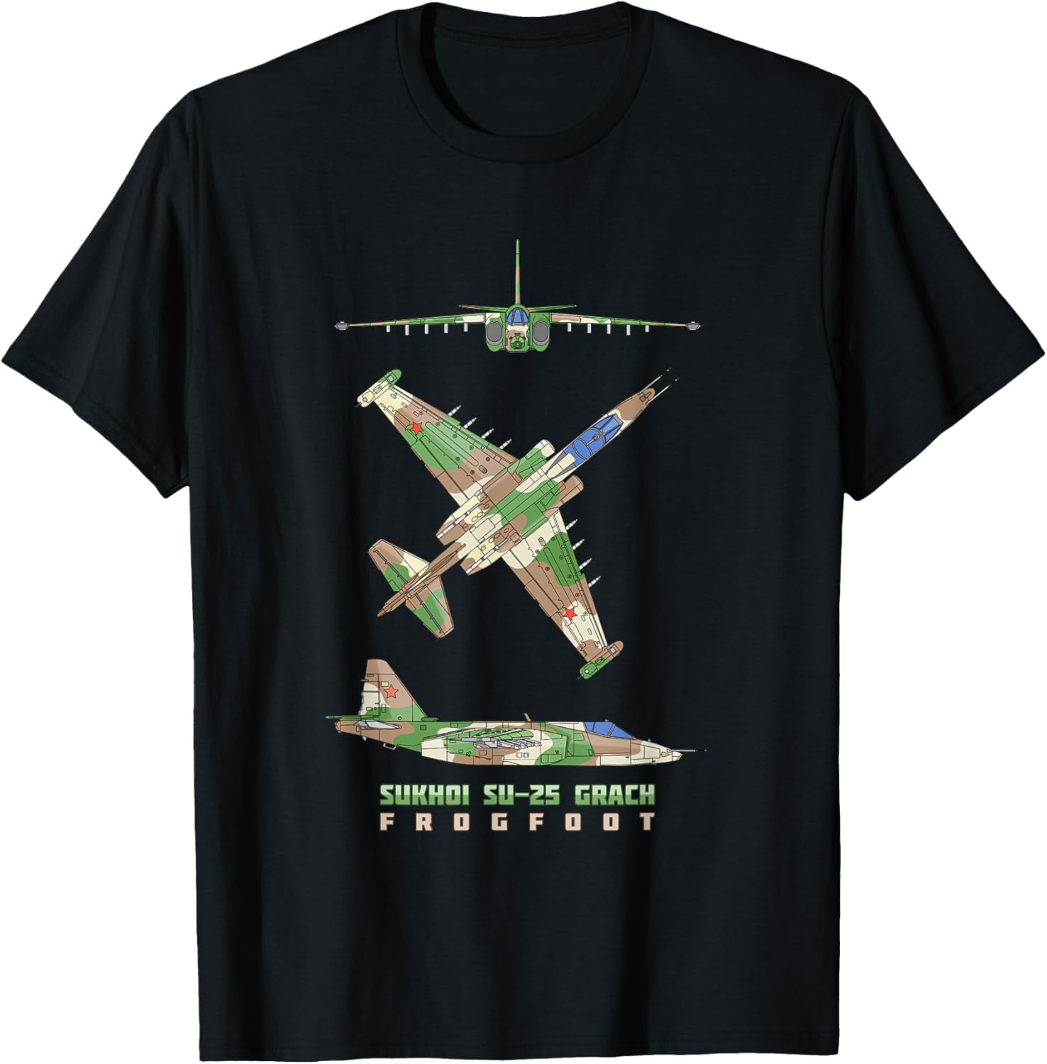 Sukhoi Su-25 Grach Russian Jet Plane Diagram
