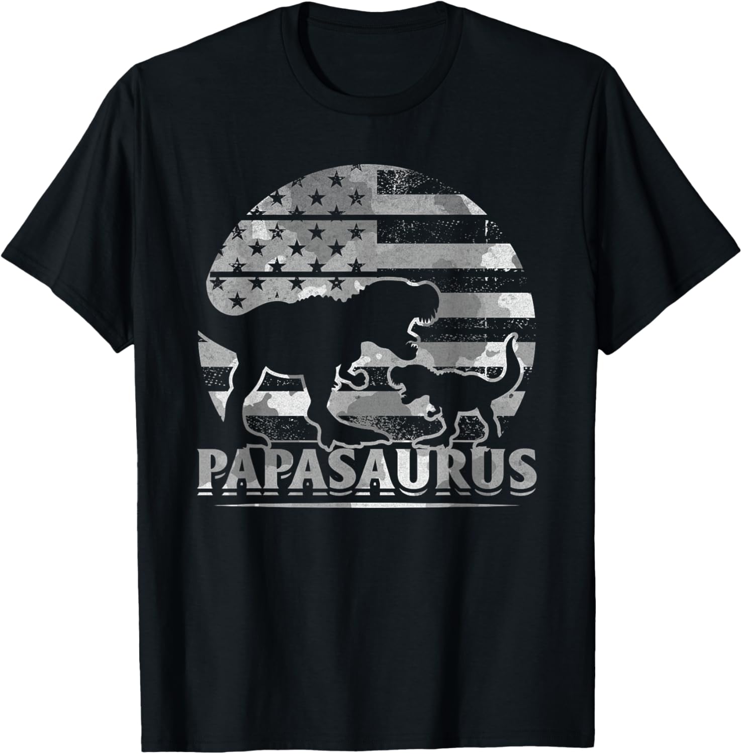 Papa Saurus American Flag Papa Dinosaur Papa Dino Papasaurus