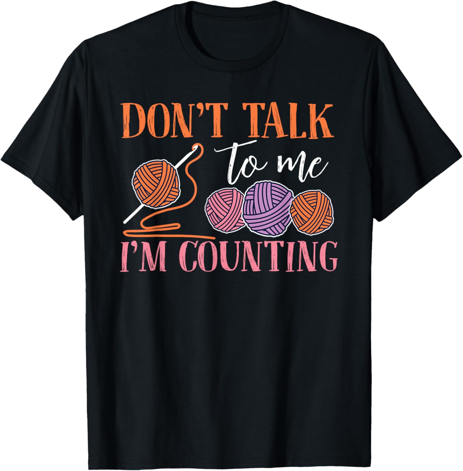 Funny Crocheting Counting Yarn Design