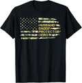 Camo American Flag Husband Daddy Protector Hero Fathers Day