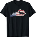 Kentucky Tshirt Kentucky Map American Flag Usa Horse