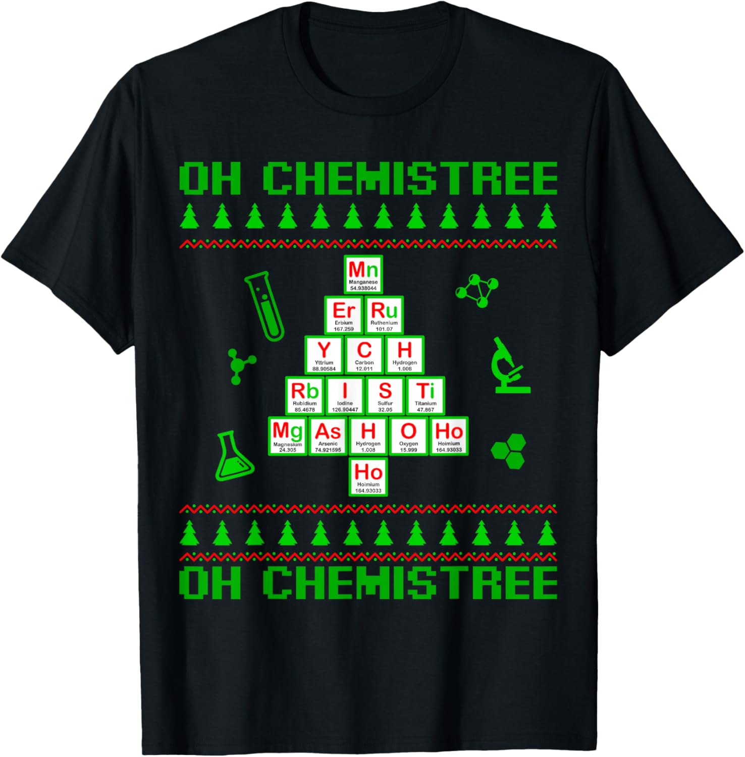 Science Christmas Tee Oh Chemist Tree Chemistree Chemistry