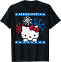 Hello Kitty Fireworks 4Th Of July Red White Blue Americana