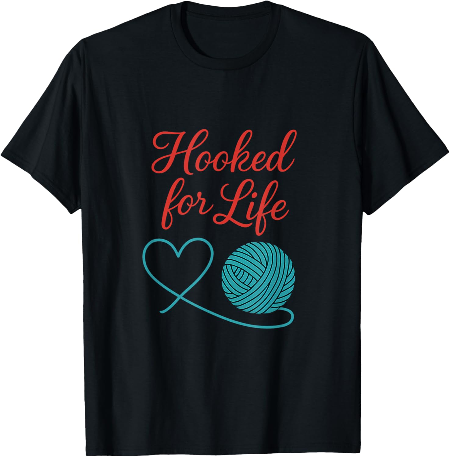Hooked for Life Knitting Heart Yarn Design