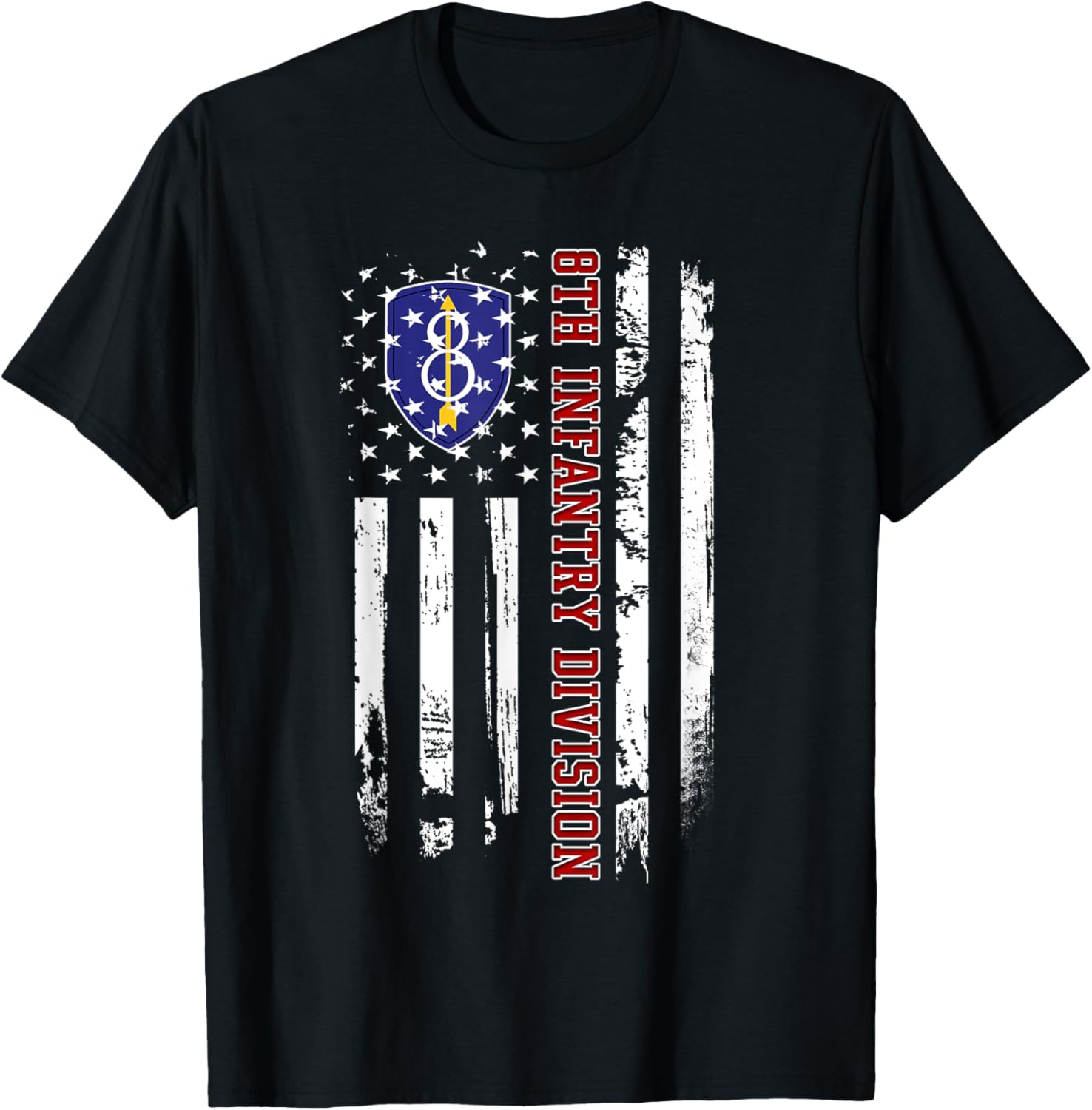 8Th Infantry Division Veteran Usa Flag Veterans Day Xmas