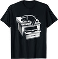 Office Cat Sleeping On Printer Cute Cat Kitten Lover Men Women Kids