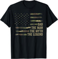 Retro Daddy Camo Usa Flag Dad The Man The Myth The Legend