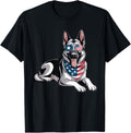 Patriotic German Shepherd Dog American Flag 4Th Of July