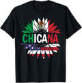 Chicana Shirt Men Women Kids Girls Boys Mexican Usa Flag