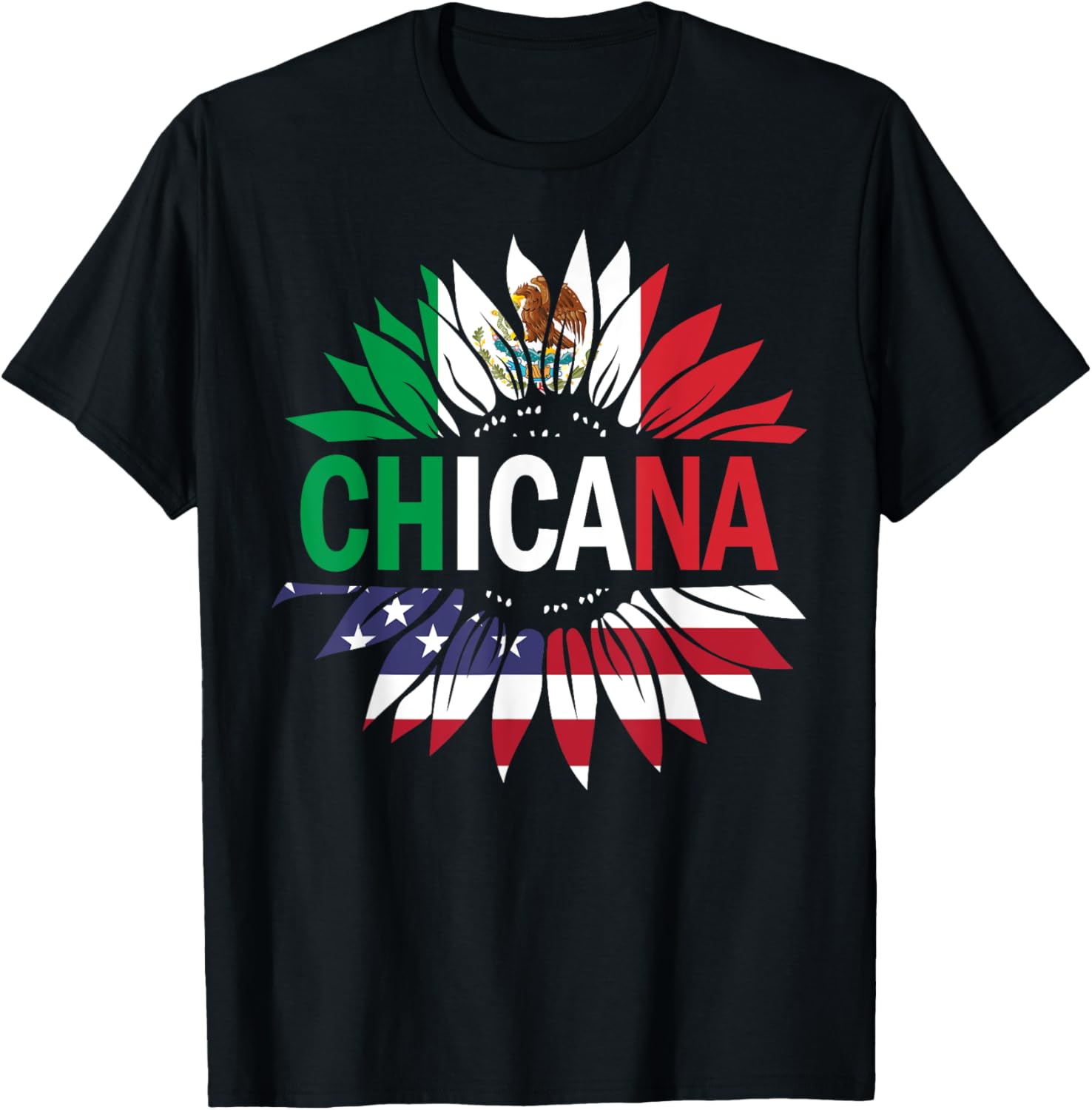 Chicana Shirt Men Women Kids Girls Boys Mexican Usa Flag