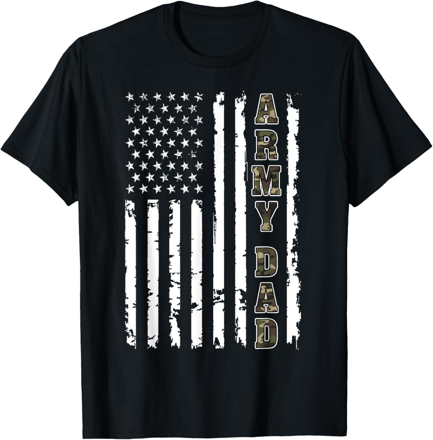 Mens Army Dad American Flag Fathers Day Military Usa Dad Life