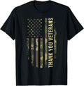 Thank You Veterans Camouflage American Flag