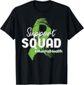 Support Squad Mental Health Awareness Lime Green Ribbon