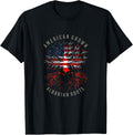 American Grown Albanian Roots Usa Albania Flag Heritage Tree