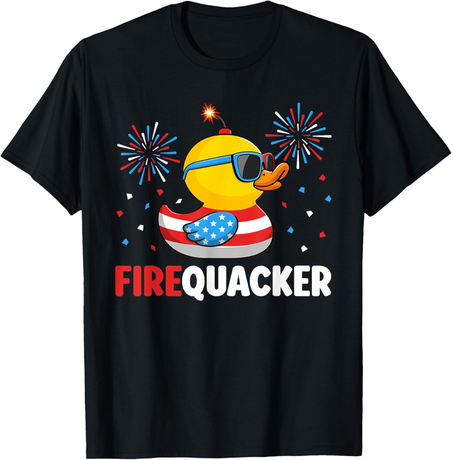 4Th Of July Duck Firequacker Patriotic Fourth Of July Funny