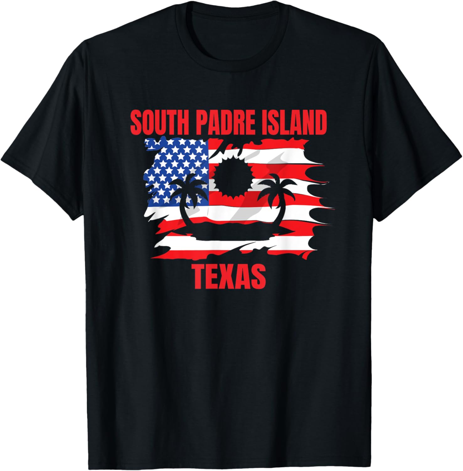 South Padre Island American Flag