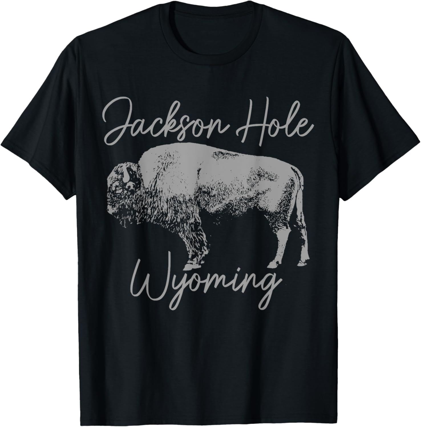Jackson Hole Wyoming Bison Vintage Usa America Souvenir