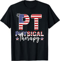 Pt Physical Therapy 4Th Of July American Usa Flag