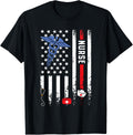 Usa American Flag Vintage Nurse Nursing 4Th Of July Women