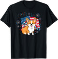 Corgi 4Th Of July American Flag Fireworks