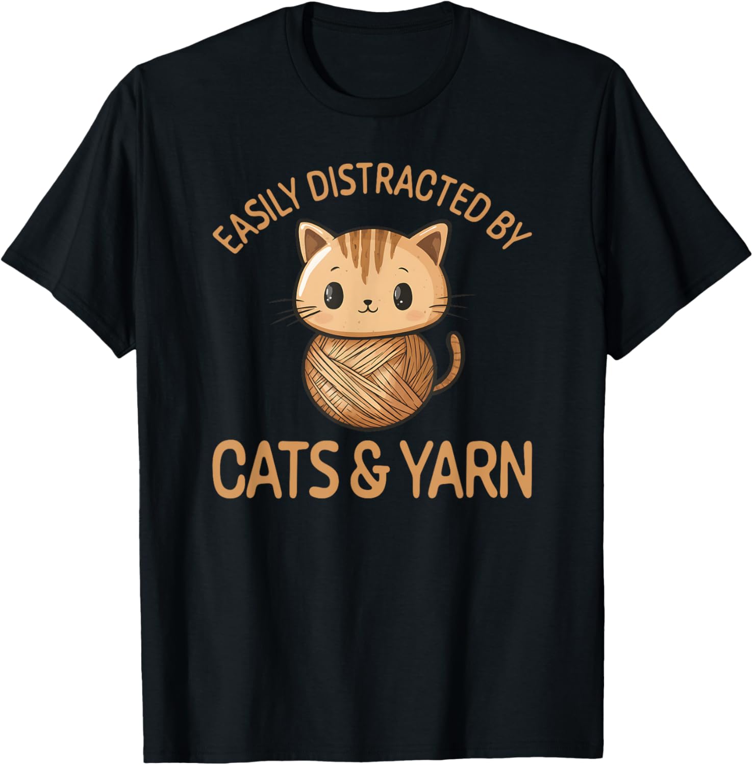 Easily Distracted By Cats And Yarn, Kitten Lover Crochet