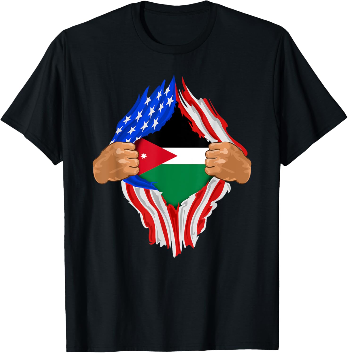 Jordanian Blood Inside Me Jordan Flag Gift