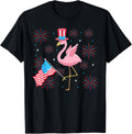 Cute Pink Flamingo 4Th Of July Patriotic American Usa Flag