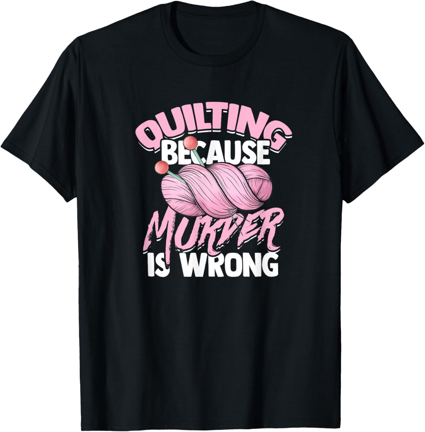 Quilting because murder is wrong - Quilting needle and yarn