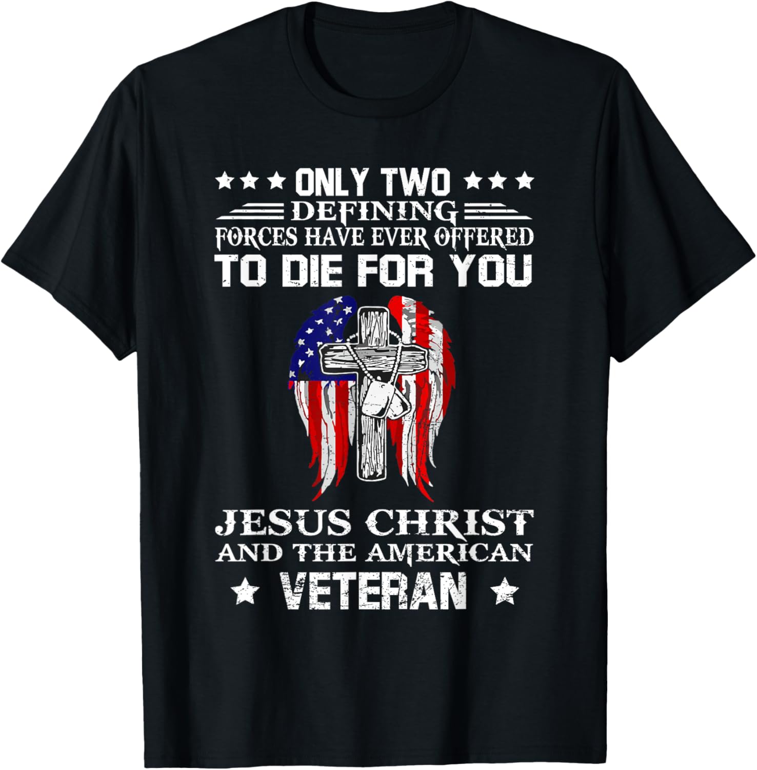 Jesus Christ And American Veteran Flag Usa Christian