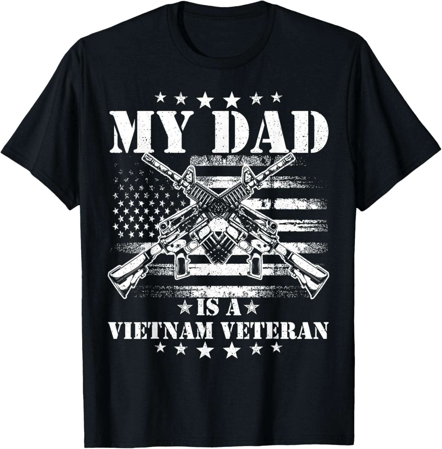 My Dad Is A Vietnam Veteran Proud Us Patriotic Vet Usa Flag