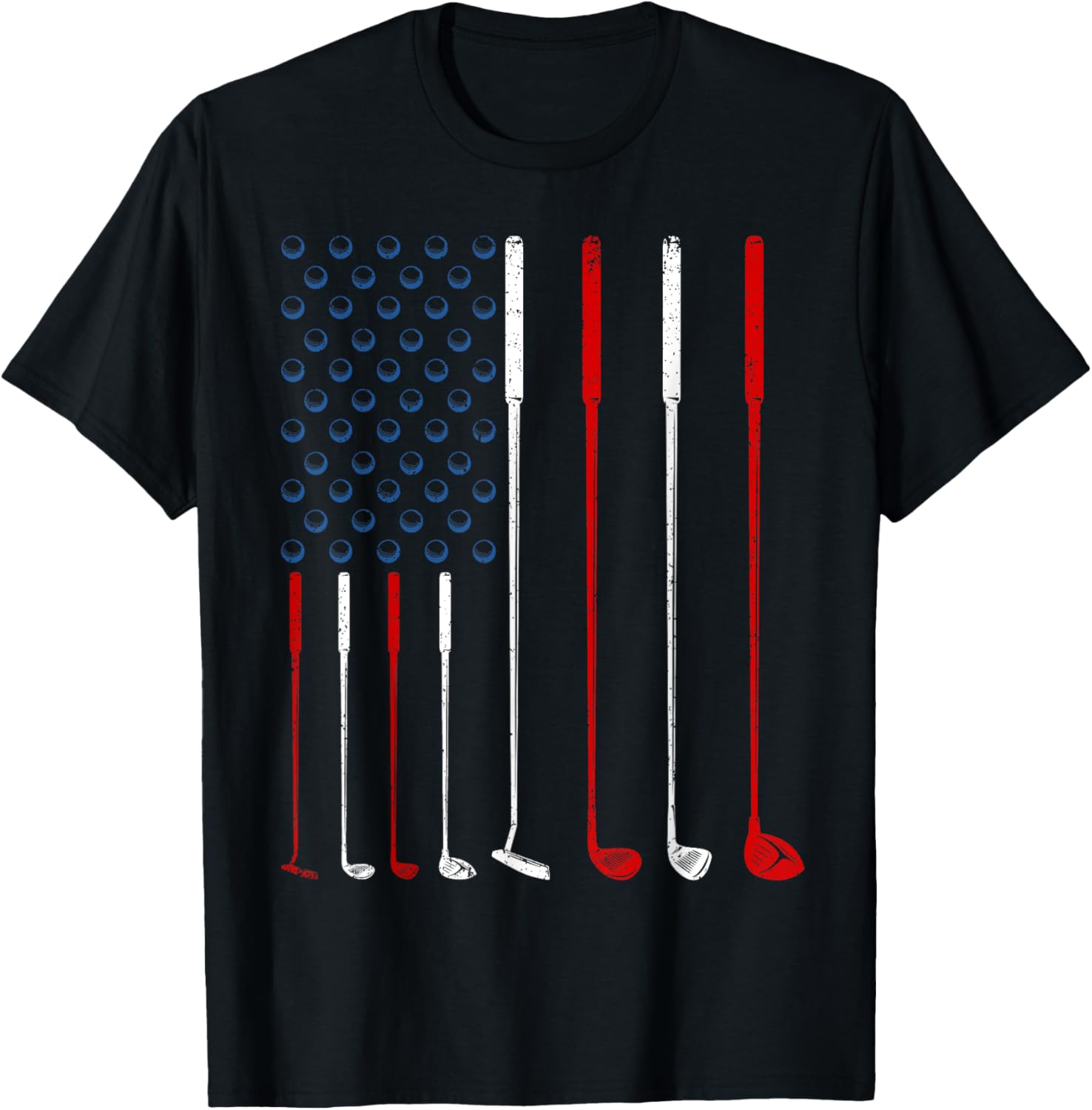 Golf Clubs American Flag