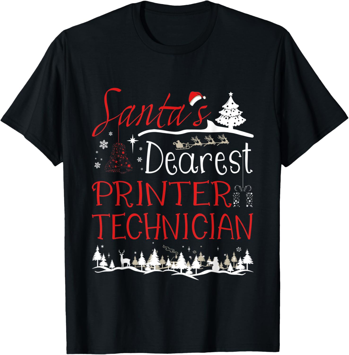 Printer Technician Xmas Job Funny Christmas