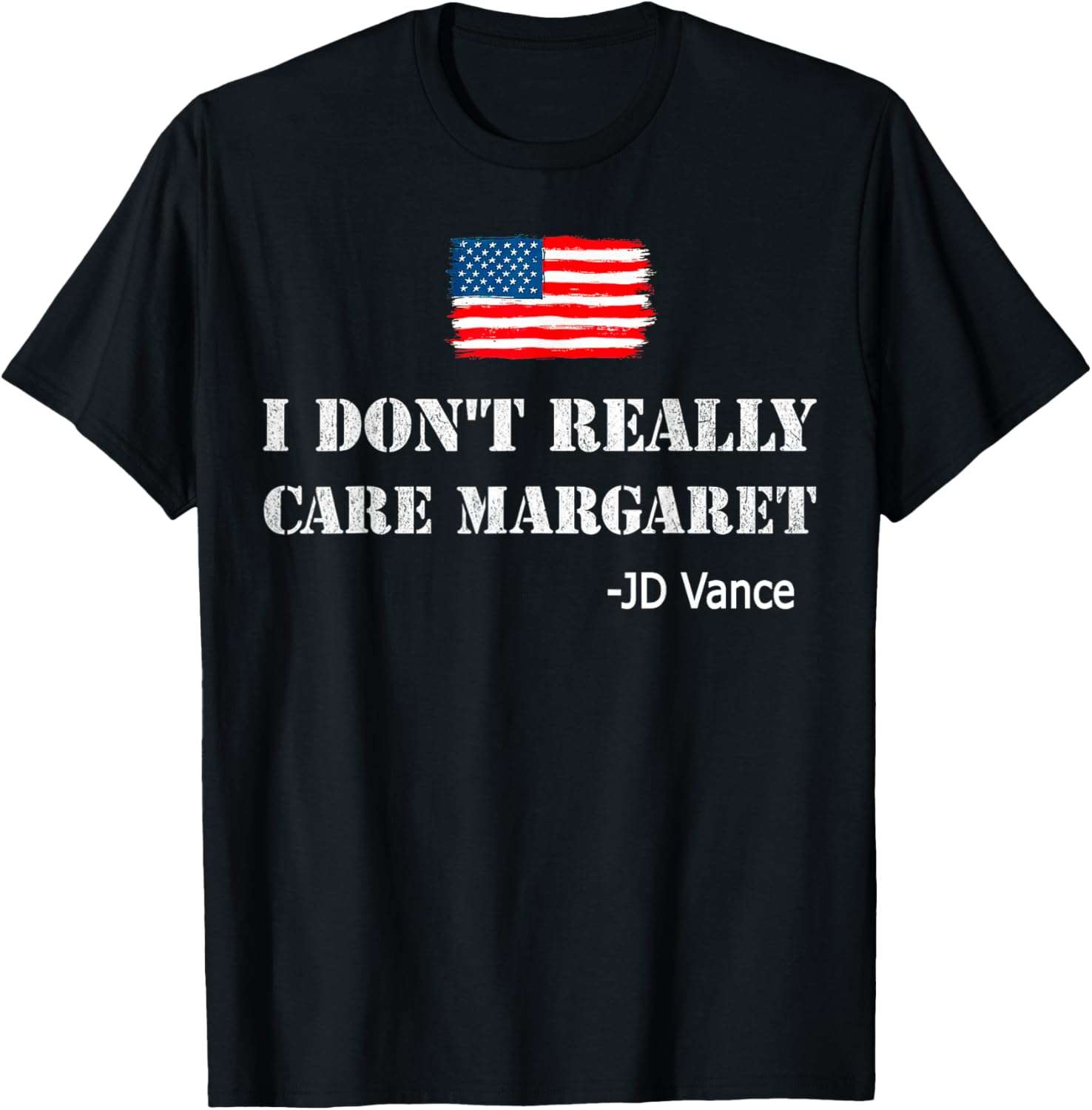 I Dont Really Care Margaret Funny Minimalist Vance Usa Flag