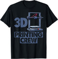 3 Dimentional Printing Crew Funny Women 3D Printing Love