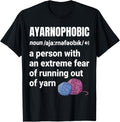 Ayarnophobic Funny Knitting Knitter Yarn
