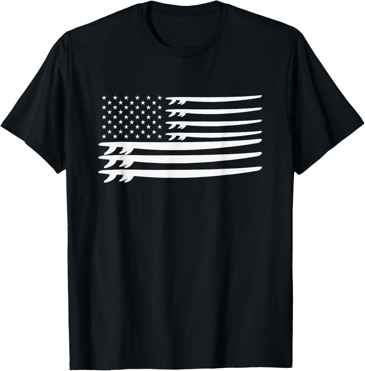 Surfer American Flag Surfboard