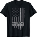 American Flag Thin Line Correctional Case Manager