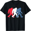 Bigfoot 4Th Of July Sasquatch American Flag Patriotic Usa
