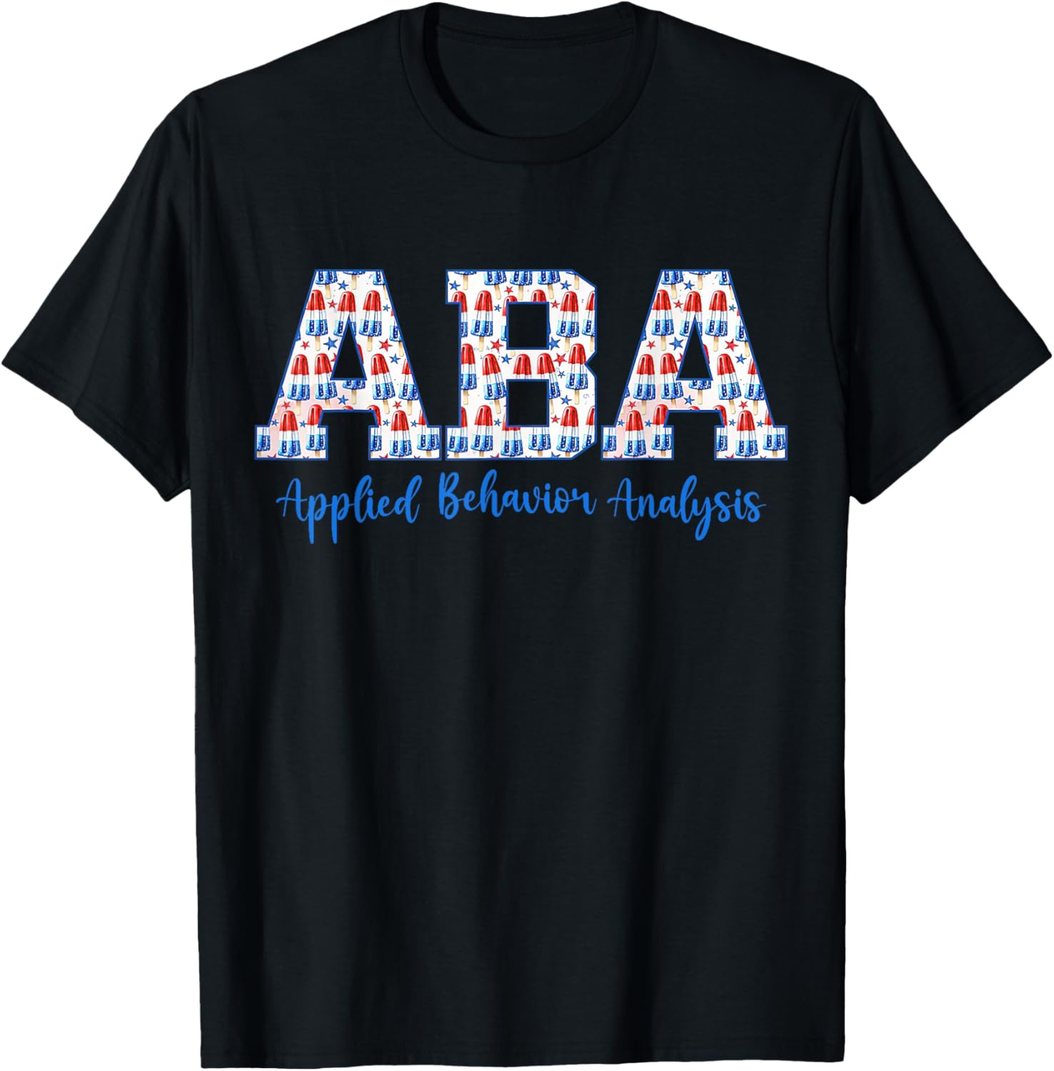 Retro Aba Applied Behavior Analyst Ice Cream 4Th Of July