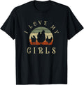I Love My Girls Funny Farm Bird Animal Retro Chicken Shirt 199
