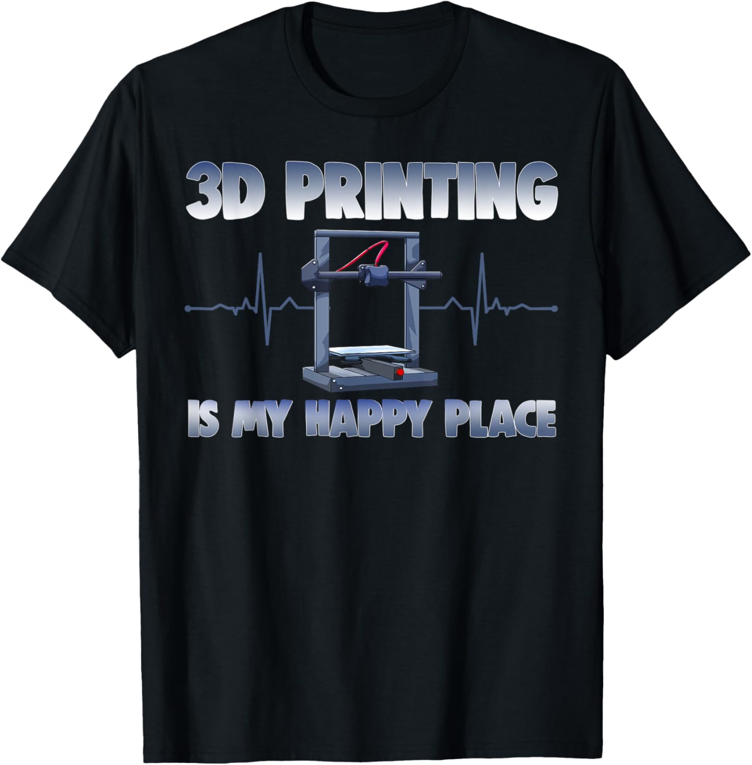 3D Printing Is My Happy Place Funny Women 3D Printing Love